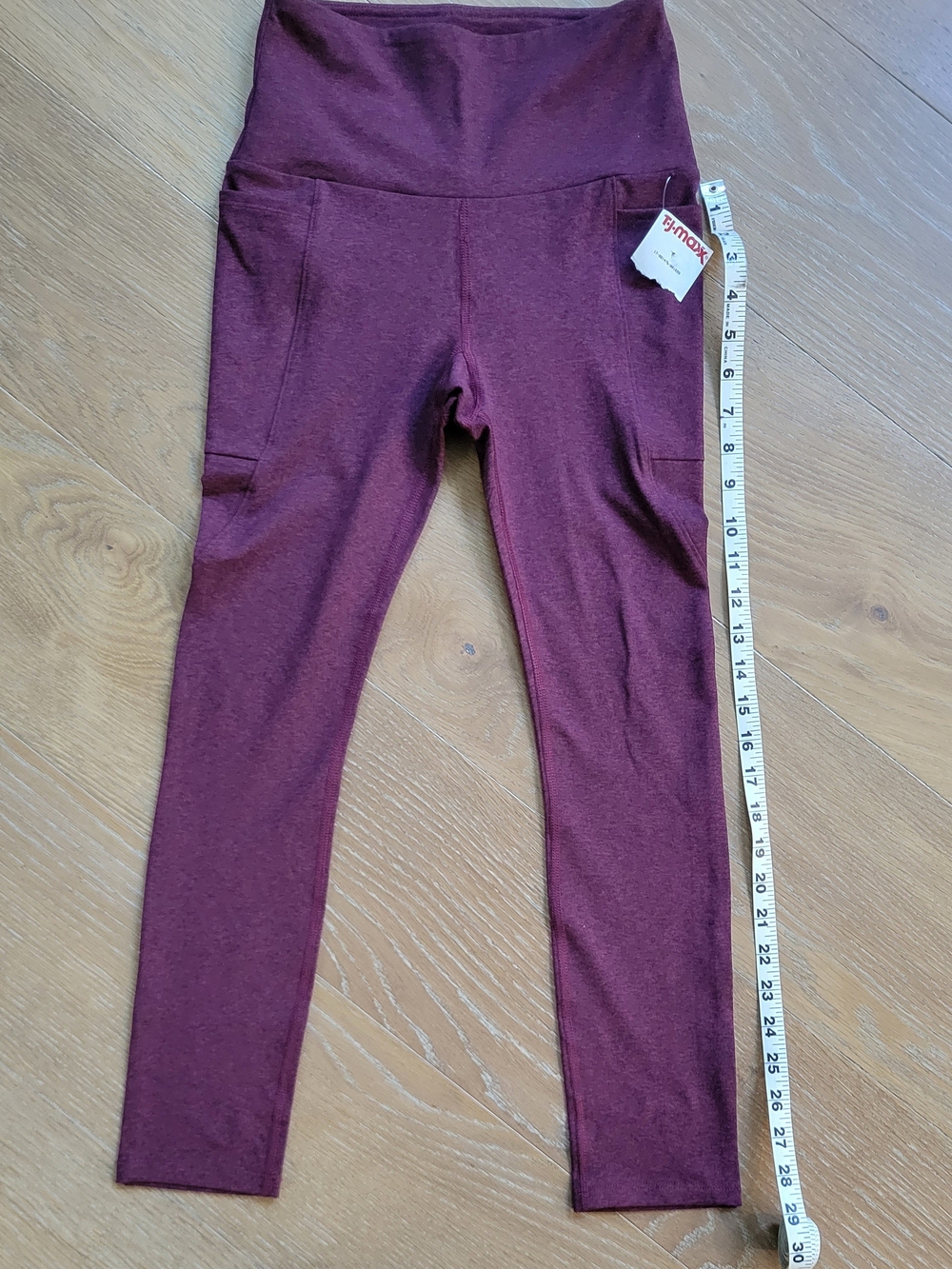 Lou& Grey Women's/Kids Bottoms High-Waist Maroon Leggings with Pockets